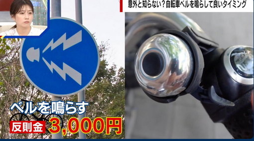 【〓】ベルを鳴らしたら3000円の反則金 あまり浸透していない「自転車の交通違反」