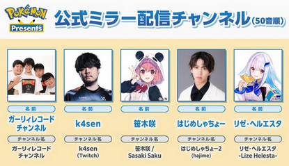 「Pokémon Presents」の公認ミラー配信が決定！