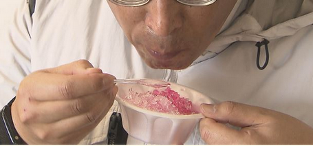 【社会】工事現場で熱中症対策に「かき氷」　作業員から好評！休憩時間に自由に食べられる　6月から職場での対策を罰則付きで義務化　長野労働局が視察