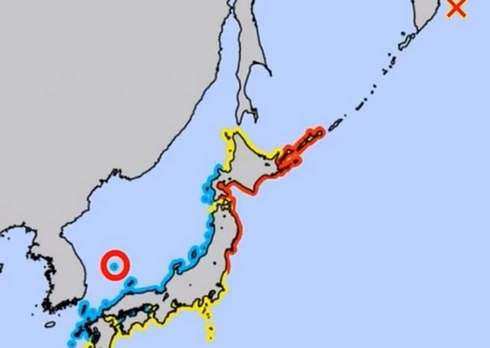 【韓国】超巨大地震の津波警報「日本地図に独島」…韓国が猛反発