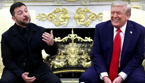 【国際】トランプジョークでゼレンスキー大統領が大笑い「戦争中だったら選挙はなしだな！」