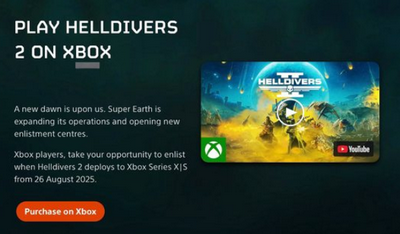 SIE「ヘイルダイバーズ2をXboxでプレイしよう！」