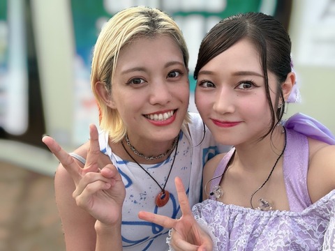 【推し活充実】谷本安美、オキニたちとのツーショットを公開（フルーツジッパー＆岸本ゆめの＆平山遊季）
