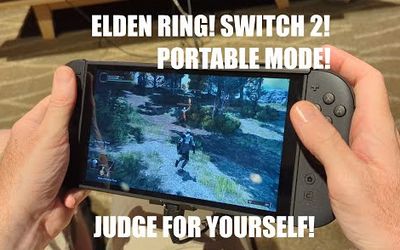 エルデンリングSwitch2携帯モード、遂に公開されるもメディアの記事と異なり普通に動作していた