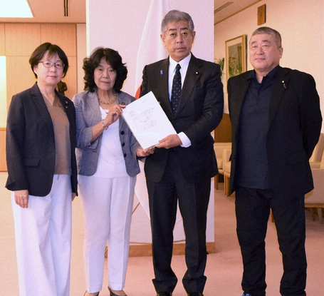 【政治】「パレスチナ国家承認を」　与野党国会議員206人署名、外相に要望