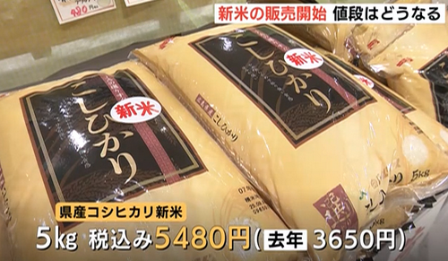新米価格「5キロ5000円」ｗｗｗ　もう日本人は米食うなってことだな