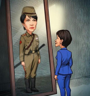 中国メディア、軍服姿の高市首相の風刺画を広めようとするもすぐにカウンター食らう