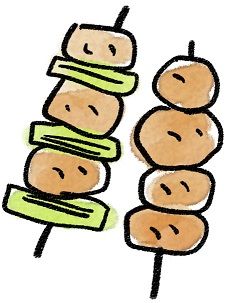 焼き鳥皮かももどっち派?