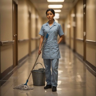 会社の清掃員の女性が20代後半くらいなんだけど