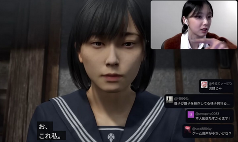 【朗報】お夏に続いて凛子がPS5本体機能でサイレントヒル実況でまたもやバズる！PS5の配信機能神スギｗｗｗｗ