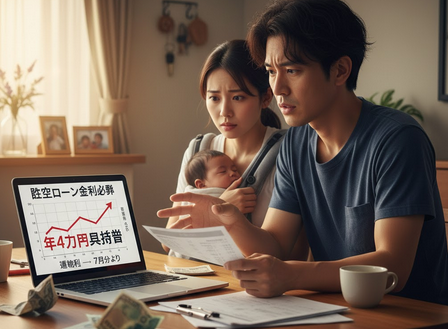 【金融政策決定会合】住宅ローン30代世帯は年4万円負担増も　日銀0.75％に利上げへ…変動型の新金利は7月返済分からか
