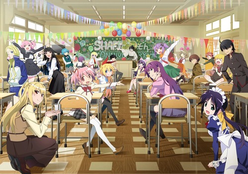 【悲報】アニメ制作会社シャフト、50周年で記念イラストを公開するも最近のキャラしかいない…