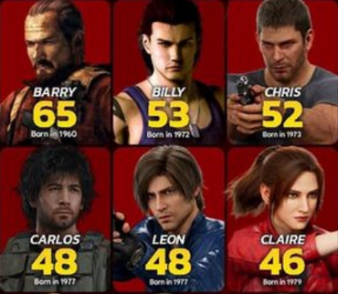 【画像】バイオハザードのキャラ、世代交代に失敗ｗｗｗｗ