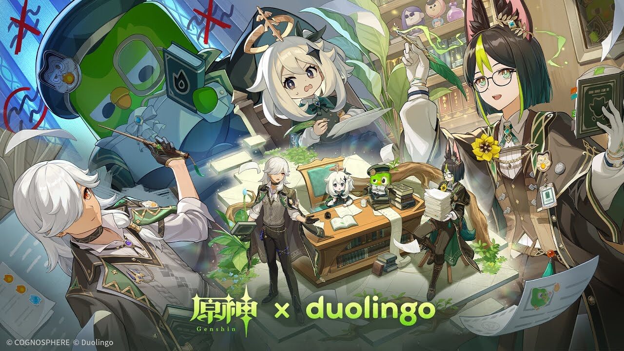 【原神】duolingoコラボやってみたが変なキャラが毎日メール送ってくるの怖い…