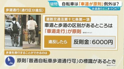 2026年からは自転車歩道走行は罰金6000円なので意地でも車道走って車カスの通行を麻痺させてやります