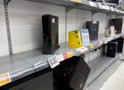 ソフマップ「ゲーミングPCを売ってください〓」新品どころか中古もどんどんなくなってる模様