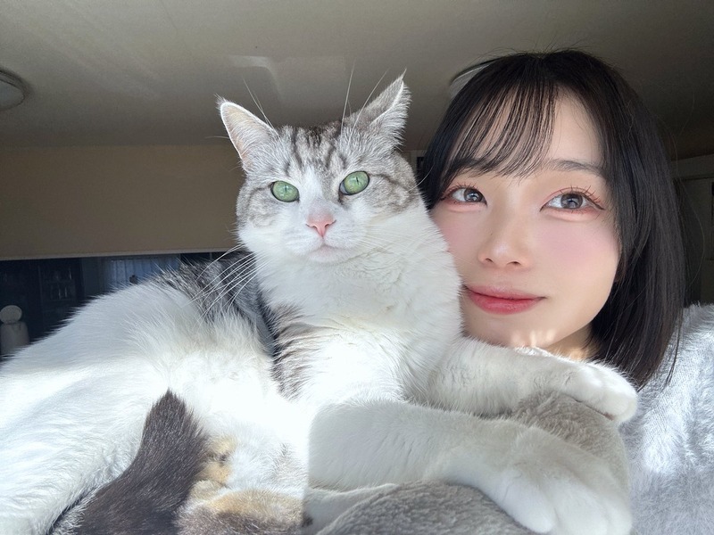 【梁瀬鈴雅】愛猫とれいあちゃん