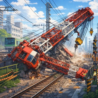 タイ「日本要らね！中国の高速鉄道を採用！」→工事現場でクレーンが倒壊し特急列車直撃