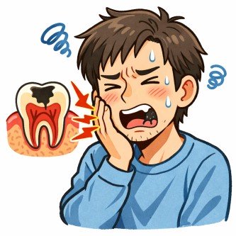 X民「従業員が虫歯で緊急入院。かなり末期症状で手術後の生存率50%。喉が一部壊死してます」