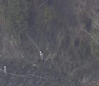 【大阪・能勢町】「たばこをポイ捨てした」枯れ草が燃え山火事に・・・70代男性が顔や手にやけど