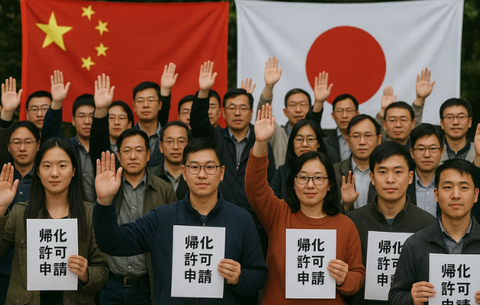 【外国人問題】日本人に帰化した中国人は2年連続で国別最多3500人 令和7年、総数は9200人